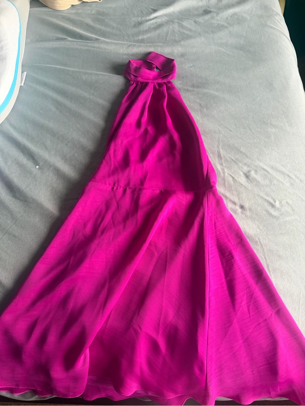 Lulus Fuchsia Halter backless mini Dress